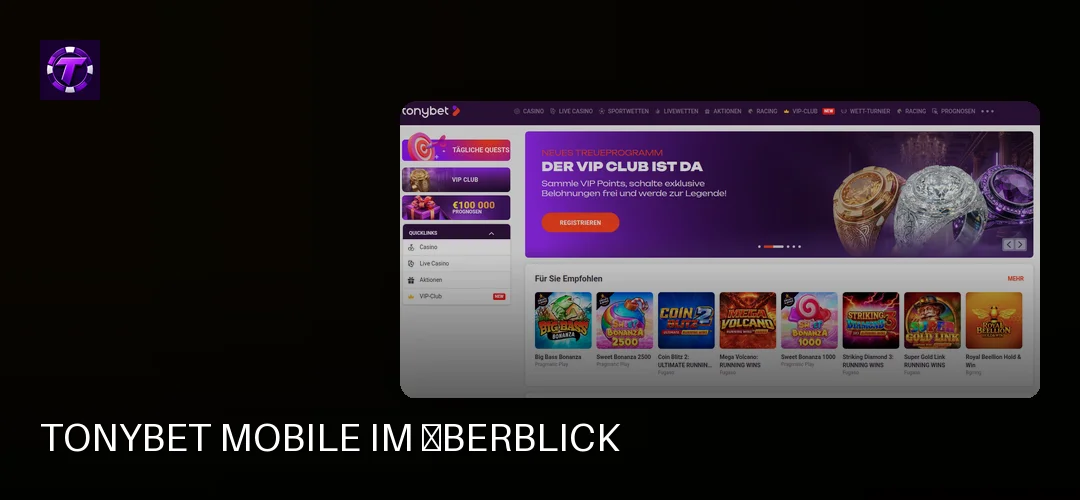 Tonybet promotional banner